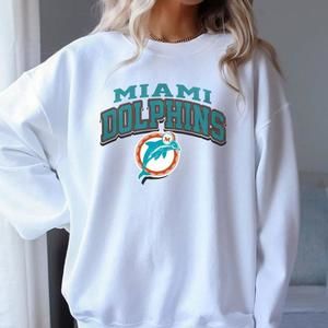 Miami Dolphins Design Sweatshirt, Graphic Design Sweater